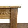 M-6685 Antique Rustic Wooden Farmhouse Kitchen Table (6)