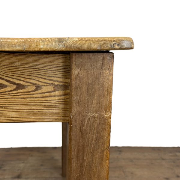 M-6685 Antique Rustic Wooden Farmhouse Kitchen Table (6)