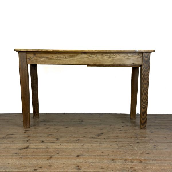 M-6685 Antique Rustic Wooden Farmhouse Kitchen Table (8)