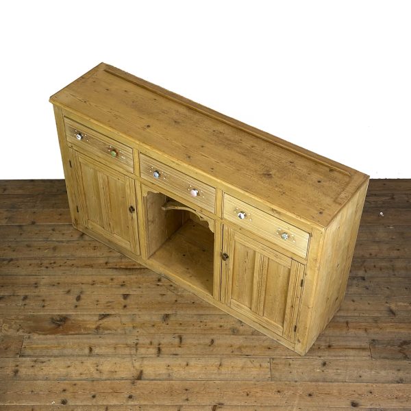 M-6719 Antique Victorian Pine Dresser Base Sideboard (4)