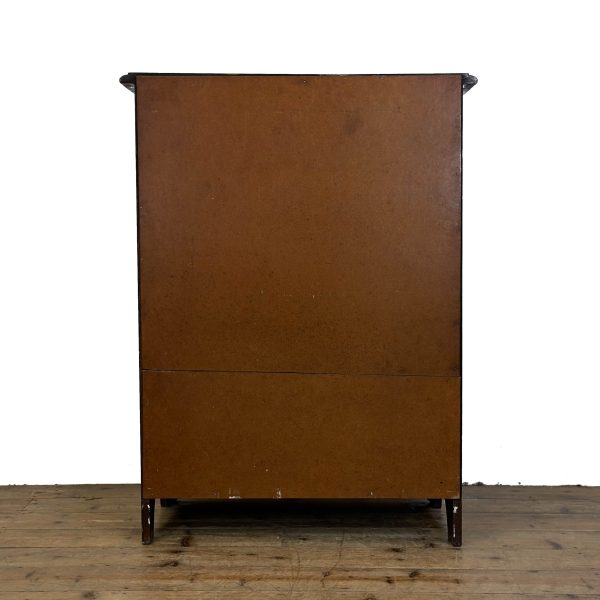 M-6802 Early 20th century oak Jacobean style bureau (5)