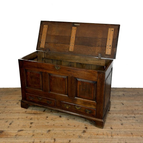 M-6827 Antique Oak Mule Chest (1)