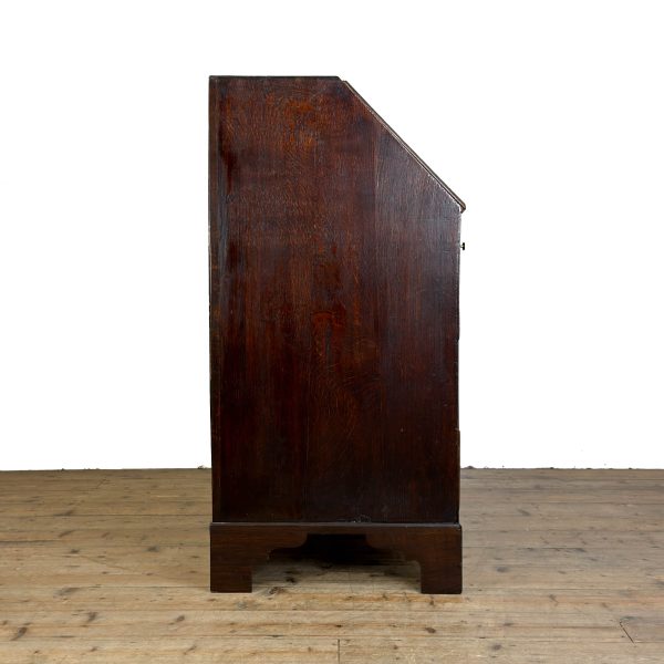M-6828 Antique Georgian Oak Writing Bureau (10)