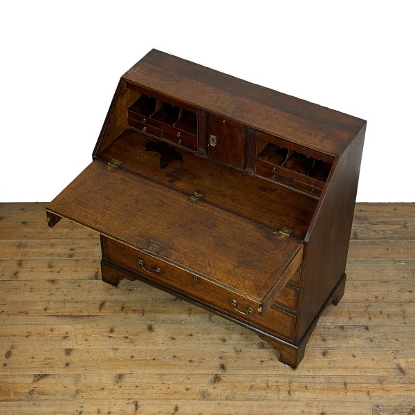 M-6828 Antique Georgian Oak Writing Bureau (6)