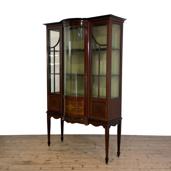 M-6829 Antique Edwardian Mahogany Display Cabinet (11)