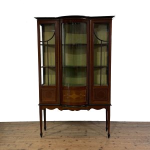 M-6829 Antique Edwardian Mahogany Display Cabinet (9)