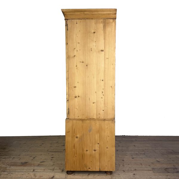 M-6844 Antique 19th Century Pine Linen Press Cupboard (3)