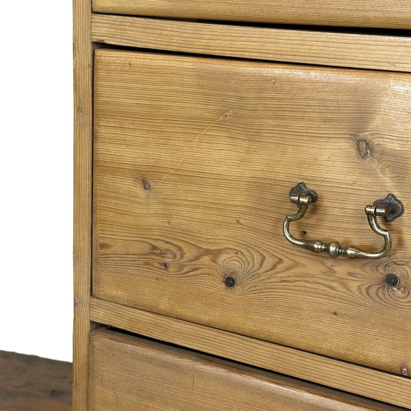 M-6845 Antique Stripped Pine Chest of Drawers (1)