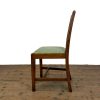M-6847 Antique Set of Six Country Oak Dining Chairs (1)