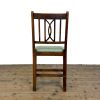 M-6847 Antique Set of Six Country Oak Dining Chairs (2)