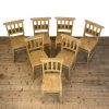 M-6850 Set of Seven Antique Chapel Chairs (2)
