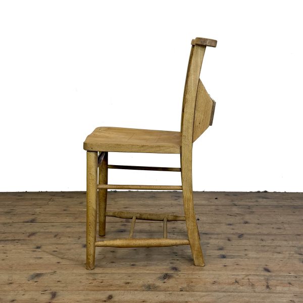 M-6850 Set of Seven Antique Chapel Chairs (4)