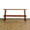 M-6853 Antique Pine Organ Bench Side Table (2)