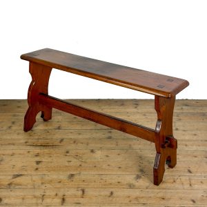 Antique Pine Organ Bench Side Table