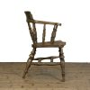 M-6854A Antique Captain Smokers Bow Armchair (2)