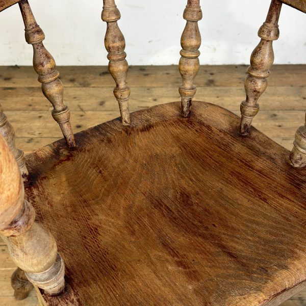 M-6854b Antique Captain’s Armchair (9)