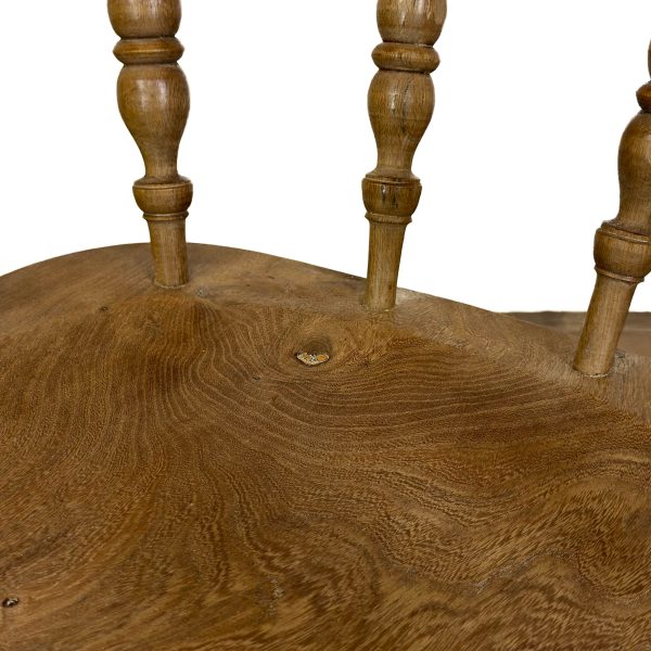 M-6855 Antique Beech and Elm Captain’s Armchair (1)