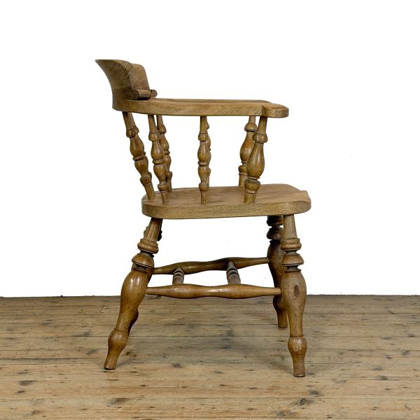 M-6855 Antique Beech and Elm Captain’s Armchair (3)