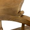 M-6855 Antique Beech and Elm Captain’s Armchair (5)