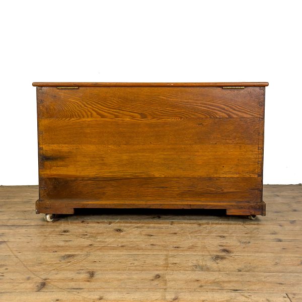 M-6879 Antique Small Trunk Blanket Box (9)
