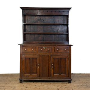 M-6895B Antique 18th Century Oak Dresser (2)