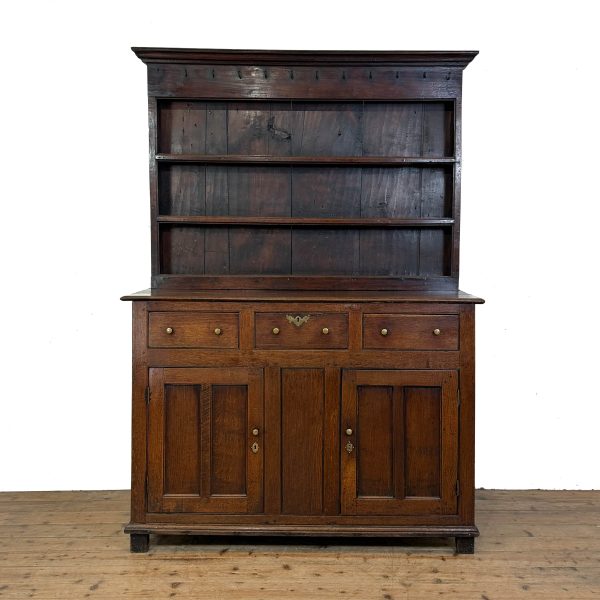 M-6895B Antique 18th Century Oak Dresser (2)
