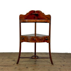 M-6921 Antique Mahogany Georgian Corner Washstand (2)