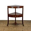 M-6922 Antique Georgian Mahogany Corner Washstand (2)