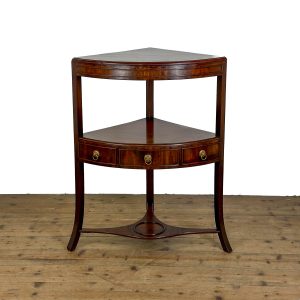 M-6922 Antique Georgian Mahogany Corner Washstand (2)