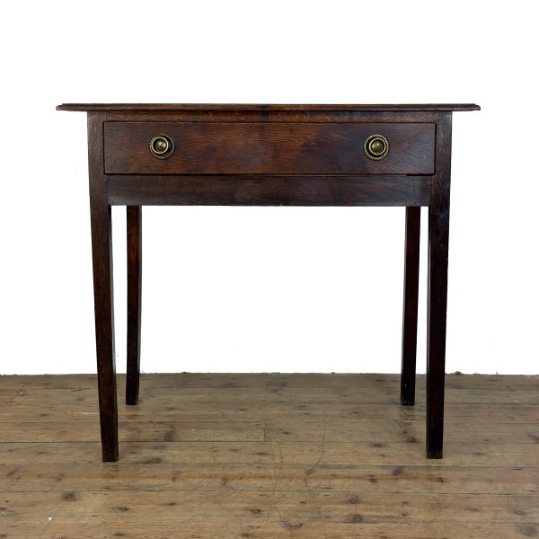M-6927 Antique Oak Lowboy Side Table (3)