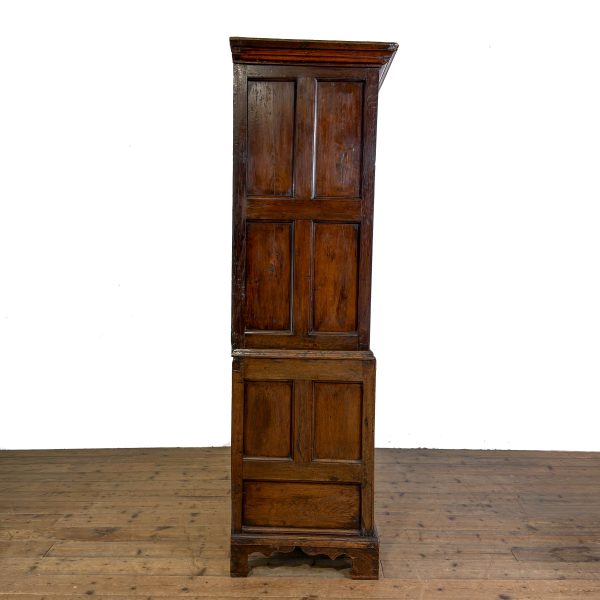 M-6928 Antique Georgian Oak Livery Cupboard (9)
