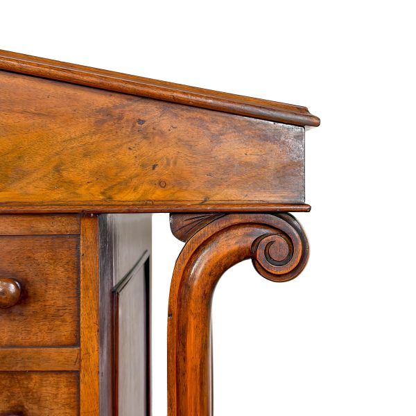 M-6932 Antique Victorian Walnut Davenport Desk (10)