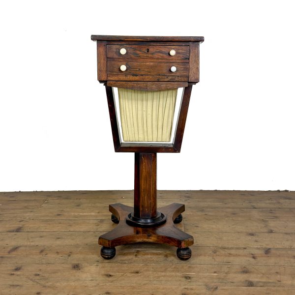 M-6933 Antique 19th Century Rosewood Work Table (1)