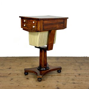 M-6933 Antique 19th Century Rosewood Work Table (3)