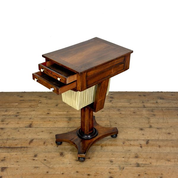 M-6933 Antique 19th Century Rosewood Work Table (5)