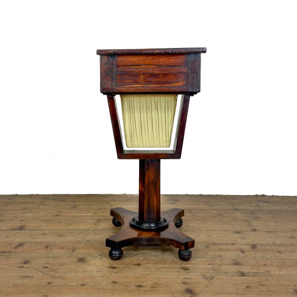 M-6933 Antique 19th Century Rosewood Work Table (8)