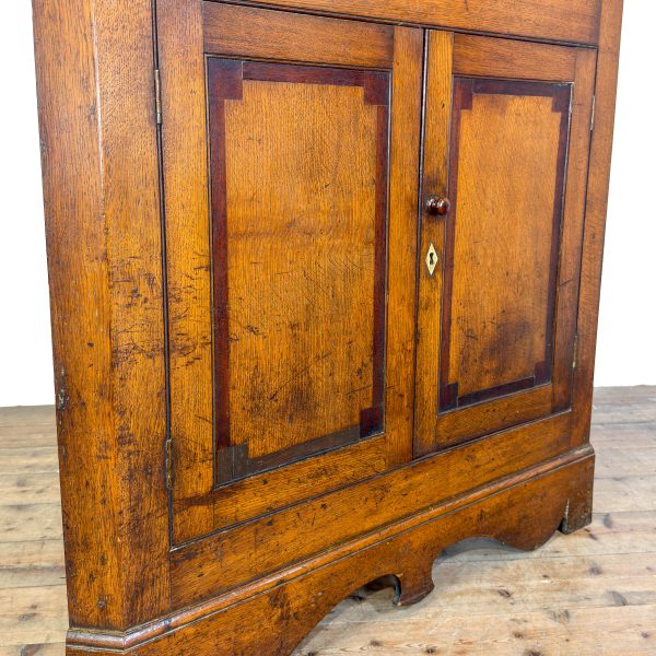 M-6935 Antique Georgian Oak Corner Cabinet (9)