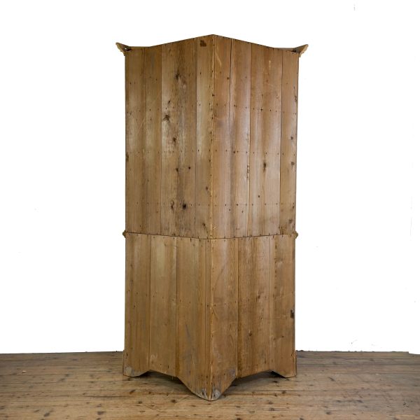 M-6938 Antique Stripped Pine Corner Cabinet (10)