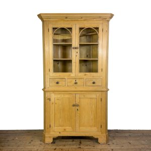 M-6938 Antique Stripped Pine Corner Cabinet (3)