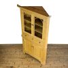 M-6938 Antique Stripped Pine Corner Cabinet (8)