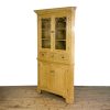 M-6938 Antique Stripped Pine Corner Cabinet (9)