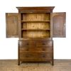 M-6939 Antique 19th Century Oak Linen Press Cupboard (4)