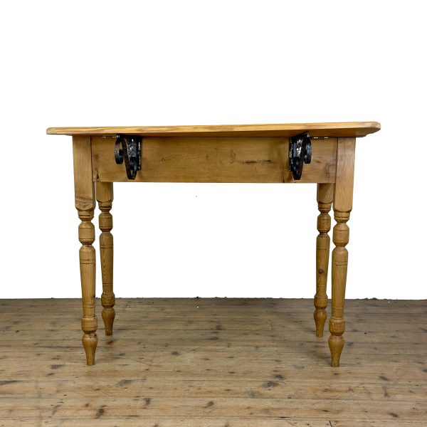 M-6940 Antique Pine Drop Leaf Kitchen Table (10)