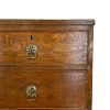 M-6943 Antique 19th Century Oak Chest of Drawers (2)