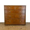 M-6943 Antique 19th Century Oak Chest of Drawers (8)