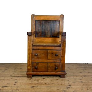 M-6945 Rustic Individual Pine Settle Bench (2)