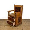 M-6945 Rustic Individual Pine Settle Bench (4)