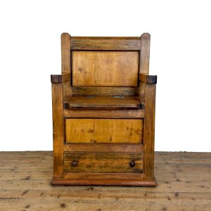Reclaimed Pine Single Settle Storage Bench