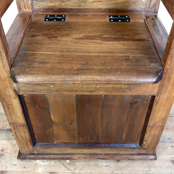 M-6947 Reclaimed Pine Single Settle with Lift Up Lid (1)