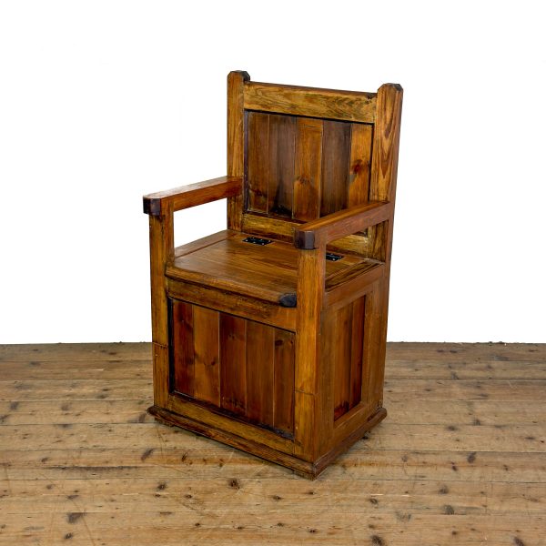 M-6947 Reclaimed Pine Single Settle with Lift Up Lid (3)